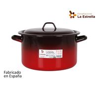 La Estrella Olla Recta con Tapa 26cm - 7.7L Fuego