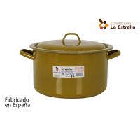 La Estrella Olla Recta con Tapa 26cm Verde