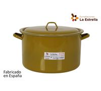 La Estrella Olla Recta con Tapa 32cm Verde