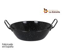 La Estrella Paellera Honda Bordonada 28cm 4.3L Jaspeada