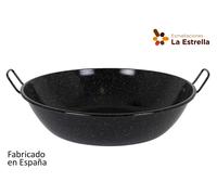 La Estrella Paellera Honda Bordonada Jaspeada 60cm-30L