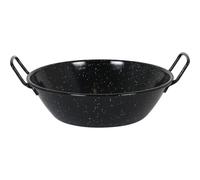 La Estrella - Paellera Honda Jaspeada 28cm, Capacidad 4-3 Litros ACERO VITRIFICADO - Antiadherente, Duradera - Mango Ergonómico