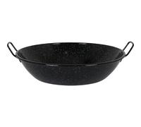 La Estrella - Paellera Jaspeada Honda Bordonada 50cm Cap. 18L ACERO VITRIFICADO - Antiadherente y Duradera con Mango Ergonómico