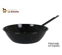 La Estrella Sartén Honda Bordonada 30cm 4.6L Jaspeada