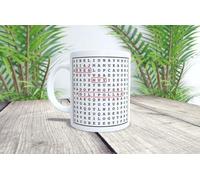 La Huella Taza personalizada Sopa de Letras Eres muy gilipollas. Para todos los que tienen buen humor aunque sea bebiendo café por la mañana.