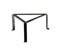 La Ideal 50002 - Soporte triangular de hierro forjado, 35 cm, color negro