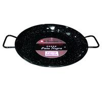 Garcima Paellera La Ideal Esmaltada Pata Negra Inducción, Negro, 42 cm