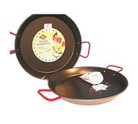 La Ideal - Paella Antiadherente para, Negro/Rojo, 32 cm, Pack de 12