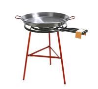 La ideal - Paella pulida 60cm + Hornillo mod. 500 + soporte reforzado
