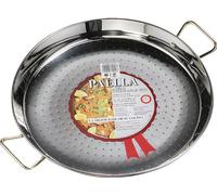 La Ideal Paella sartén de acero inoxidable, plata, 24 cm, 1 unidad