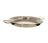 La Ideal Paella Sartén de Acero Inoxidable, Plata, 50 cm