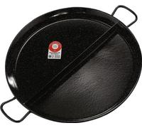 La Ideal - Paellera Multigusto Esmaltada 2 Divisiones - Tamaño : 55 Cm