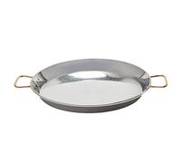 La Ideal - Paellera Valenciana Acero Inoxidable - Tamaño : 38 Cm