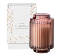 LA JOLIE MUSE Vela de rosa Santal, regalo para mujeres y hombres, velas de soja natural para el hogar, vela en tarro de lujo, 40 horas de combustión, 7 onzas