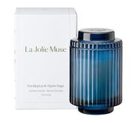 LA JOLIE MUSE Vela perfumada de eucalipto y romero, cera natural, vela de aromaterapia para relajación, 80 horas de duración, tarro de vidrio para regalo y decoración del hogar, 12 onzas