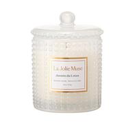 LA JOLIE MUSE Velas de jazmín, regalo para mujer, vela de lujo para el día de la madre, velas de cera de soja natural para el hogar, 75 horas, 10 onzas