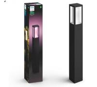 Philips Baliza de jardín LED exterior imprex 84.5 cm 600 lm acero inoxidable negro IP44 temporizador