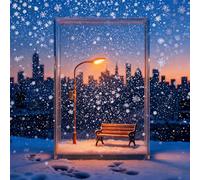 La Lámpara Mágica De Nieve, 2026 Lámpara De Nieve Con Farola Nevada Y Escena Navideña, Luz Nocturna DIY Con Paisaje Nevado, Ideal Para La Mesa Navideña O Para Decorar El Escritorio (1 unidad-b)