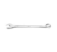 La llave combinada de 13 mm, anillo hexagonal, de la marca Neo. La parte abierta de la llave tiene puntas perfiladas que se encuentran cuatro puntos de contacto con un tornillo o tuerca hexagonal b