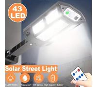 La luz LED solar más nueva 300000 LM Lámpara solar al aire libre de sensor de movimiento 4 modos impermeable IP65 luz solar de jardín farol de calle