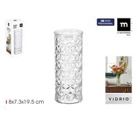 La Mediterranea Florero de Vidrio (Pack de 24 unidades) de 8x7.3x19.5cm