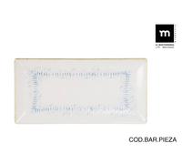 La Mediterranea Fuente Rectangular Nebulosa Mate 30x15 cm