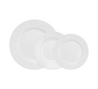 La Mediterránea - Vajilla 18 piezas redondas Opal Temara - Diversidad de Platos - Duradera y Elegante - Resistente a Rayones - Versátil y Premium