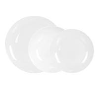 La Mediterránea Vajilla Completa 18 Piezas de Vidrio Templado - Platos Llanos 23,5 cm, Hondos 19,5 cm y de Postre 19 cm - Colección Whom