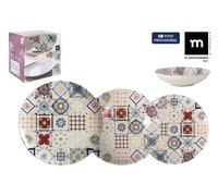 La Mediterranea Vajilla Lore Monaco de 12 piezas