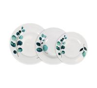 LA MEDITERRANEA - VAJILLA REDONDA 18 PIEZAS COLECCIÓN DETROIT - Vajilla Diversidad de Platos - Vajilla Duradera y Elegante - Vajilla Resistente a Rayones - Vajilla Versátil para Cualquier Ocasión - Va
