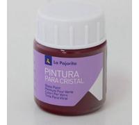 LA PAJARITA C/6 BOTE PINTURA CRISTAL AL AGUA LA PAJARITA ROJO 25ML