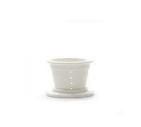 LA PORCELLANA BIANCA, Gift Box - Filtro con Tapa para infusiones y té, de Porcelana, línea Atupertu, 9 x 9 x 7 cm