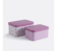LA REDOUTE INTERIEURS Lote De 2 Cajas De Cartón, Swan. Talla talla única. Color Estampado