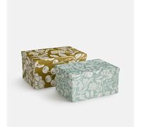 LA REDOUTE INTERIEURS Lote De 2 Cajas Nido De Almacenaje, En Cartón, LINDA. Talla talla única. Color Estampado Multicolor