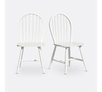 LA REDOUTE INTERIEURS Lote De 2 Sillas Con Barrotes, WINDSOR. Talla talla única. Color Blanco