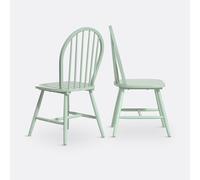 LA REDOUTE INTERIEURS Lote De 2 Sillas Con Barrotes, WINDSOR. Talla talla única. Color verde agua