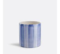 LA REDOUTE INTERIEURS Macetero De Cerámica Con Rayas, Diámetro 14 Cm, JAOMA. Talla talla única. Color azul