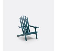 LA REDOUTE INTERIEURS Sillón Estilo Adirondack Zeda De Acacia. Talla talla única. Color Azul De Prusia