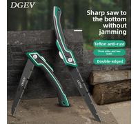 La sierra de mano plegable ergonómica DGEV es adecuada para cortar madera al aire libre, podar árboles, acampar, hacer senderismo y otras actividades.