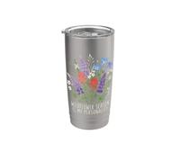 La temporada de flores silvestres es mi personalidad: acampar, vida silvestre y naturaleza Vaso térmico de acero inoxidable de doble pared