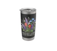 La temporada de flores silvestres es mi personalidad: acampar, vida silvestre y naturaleza Vaso térmico de acero inoxidable de doble pared