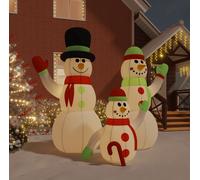La tienda "The Living Store" presenta: Familia de muñecos de nieve inflables con luces LED, 360 cm