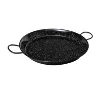 Vaello Campos Paellera de acero esmaltado 36 cm para 7 personas Negro