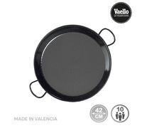 La valenciana 10 cm paella de acero esmaltado, black_parent, negro, 42
