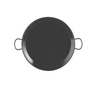 Vaello Campos Paellera La Valenciana 10 cm – Acero esmaltado, negro – 50 cm