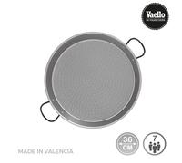 La valenciana 36 cm acero pulido para cocina de inducción paella de c