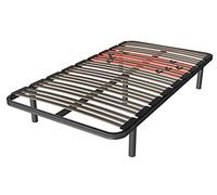 LA WEB DEL COLCHON Somier con Patas Multiláminas Regulador 120 x 180 x 5 cm - Base de Cama Adaptable con Reguladores de Firmeza, 5 Patas Incluidas