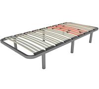 LA WEB DEL COLCHON Somier con Patas Multiláminas Regulador 67 x 200 x 5 cm - Base de Cama Adaptable con Reguladores de Firmeza, 6 Patas Incluidas