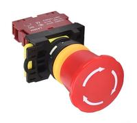 LA36M Interruptor de botón de parada modular con construcción aislante 400V 10A 50Hz 1NO 1NC Configuración de contacto (B)