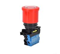 LA36M Interruptor de parada modular E con actuador de cabeza de seta e indicador LED compatible con recortes de panel estándar de 22 mm (A)